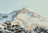 Kanchenjunga Dzongri Sikkim miniature oil painting morning light Khangchendzonga