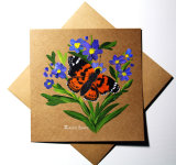 BUTTERFLY ON FLOWERS