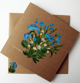 BLUE POPPIES AND DAISIES