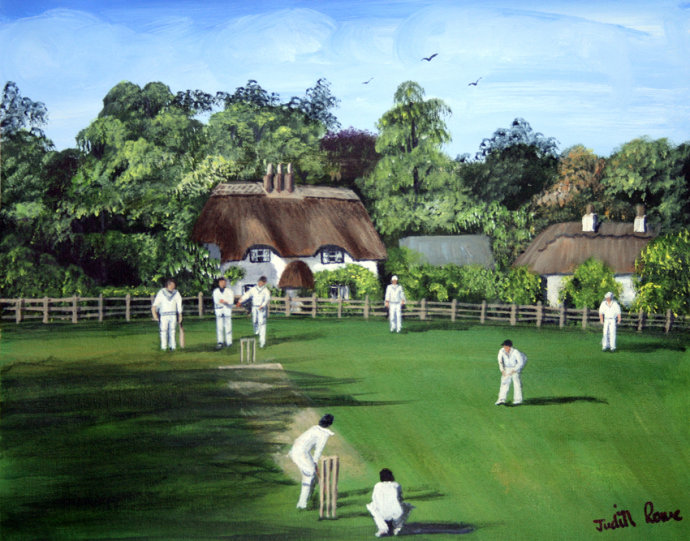 Cricket at Swan Green Lyndhurst - SOLD