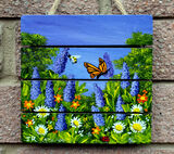 Commission: Lavender with Bee and Butterfly: SOLD