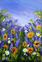 Lavender and Marigolds **Sold**