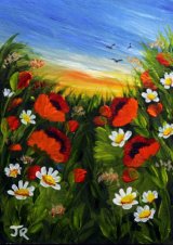 Poppies in the Sunset **Sold**