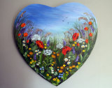 Wild Flowers with Love (Heart) **SOLD**