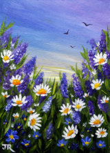 Lavender and daisies **Sold**