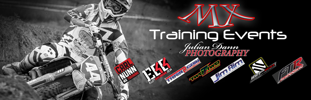 MX Training Events with Carl Nunn, Elliott Banks-Browne, Neville Bradshaw, Chris Bastick and Lewis Tombs. On-site support with FTR Suspension, IRP Decals and Jim Aim Motorcycles