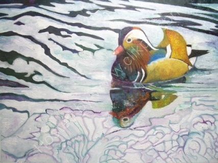 Mandarin in spring