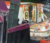 narrowboats, oil painting, Little Venice