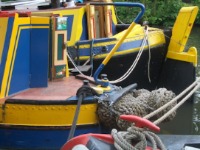 BWB motor boat and butty at Rickmansworth