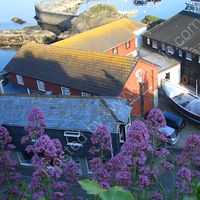 Mevagissey, rooftops cornwall photograph