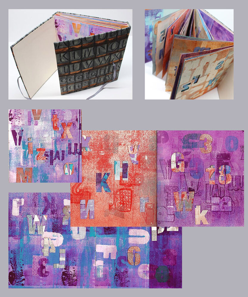 Monoprint artist alphabet