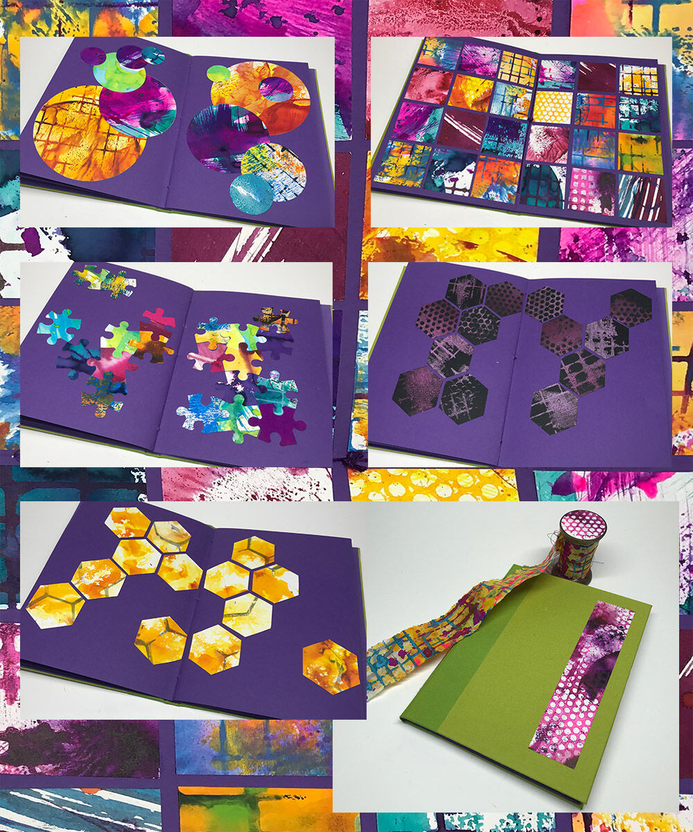 julie Macbean artist books colour swatches collage