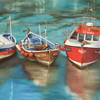 3 boats, Julie Macbean, Staithes, Tidelands