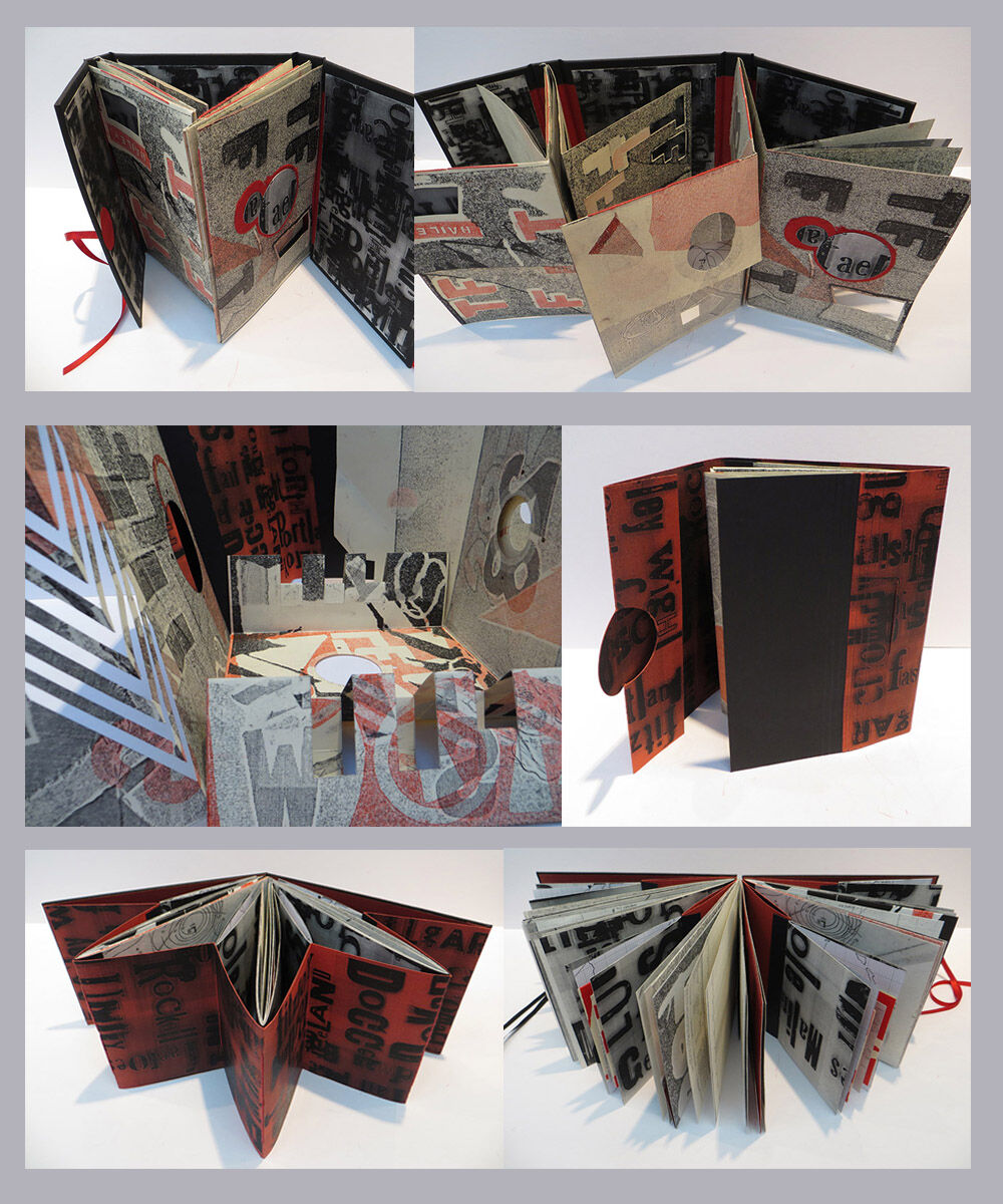 Mono print Artist Books, Julie Macbean