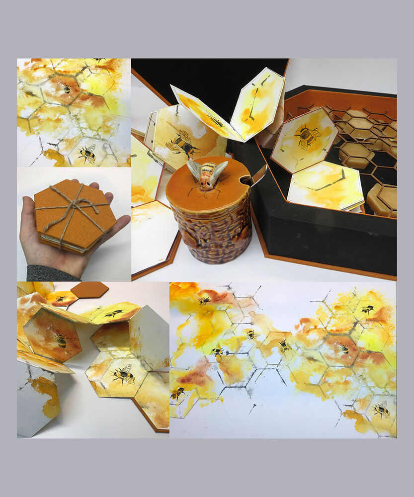 Bee Book hexagon hive Julie Macbean