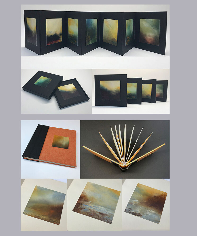 Artist Book, Julie Macbean, Cold Wax painting