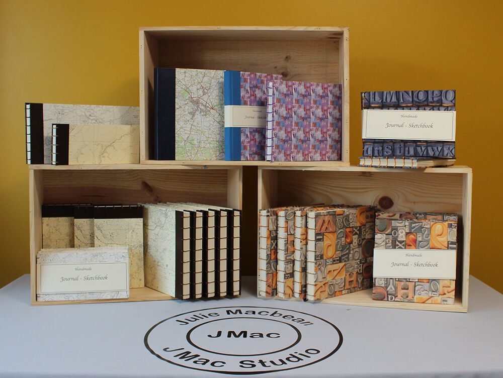 Sketchbooks Journals on display Julie Macbean Artist