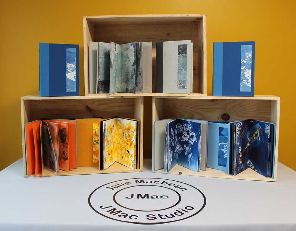 artist books Sketchbooks Journals on display Julie Macbean Artist