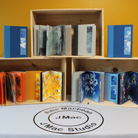 artist books Sketchbooks Journals on display Julie Macbean Artist
