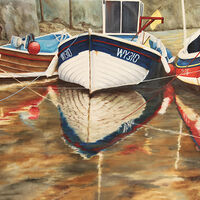 Reflections, Staithes, Julie Macbean, Tidelands