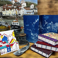staithes art festival, Julie Macbean paint print books