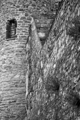 Rye Castle black and white image