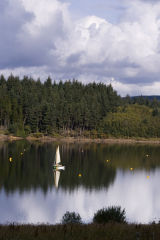 Boat on Kielder Water, Northumberland