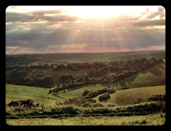Sunset Butts Brow South Downs way