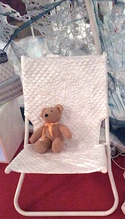 Quilted chair by Diane McMahon