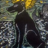 Black Shuck Arrives on the Norfolk Shore (colour)
