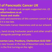 Please come to our exhibition in aid of Pancreatic Cancer UK