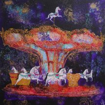 Dove Carousel 28 x 28 ins (sold)