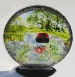 'Canal Boat' Disc Sculpture, £135