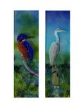 'Kingfisher & Heron' Boat Front Door Panels