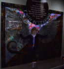St Michael Stained Glass Window with lights