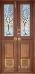 'Winter Scene' Boat Front Doors