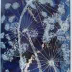 Blue Cow Parsley Wall Panel