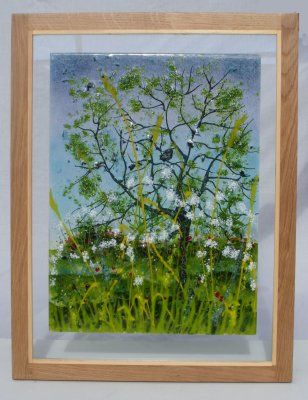 'Summer Cow Parsley' Picture, sold at 'Glorious Glass' Exhibition Aylesbury