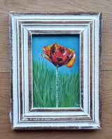 Red Poppy Textured 3