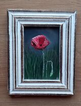Red Poppy Textured 1