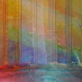 Layered organza on khadi paper