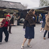 VE Day celebration at the Old Bell Inn, Delph