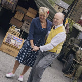VE Day celebration at the Old Bell Inn, Delph