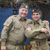 VE Day celebration at the Old Bell Inn, Delph