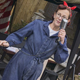 VE Day celebration at the Old Bell Inn, Delph