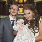Mum & Dad at their daughter's Christening