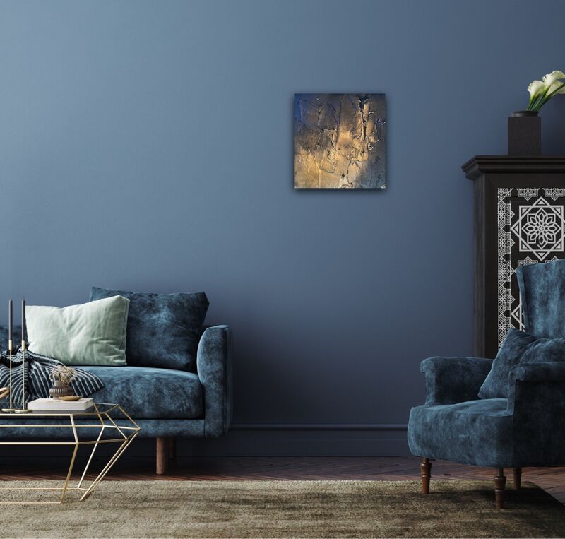 Navy Gold Textured available to order in different size options