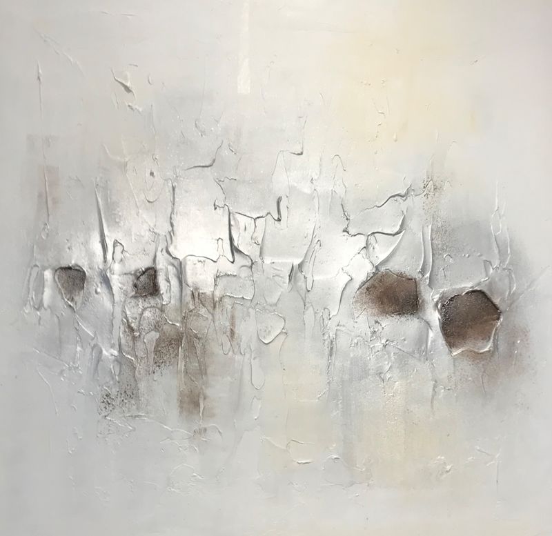 silver textured canvas