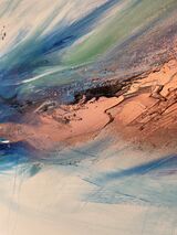 'Experiment - Gold/soft greys 2' 76x76 £125