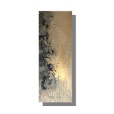 'Navy & Champagne Textured' 76x30cm £50